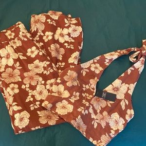 NEW linen blend Abercrombie set